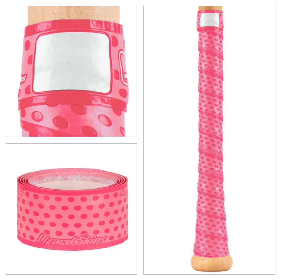 NEON PINK Lizard Skin DSP BAT GRIP